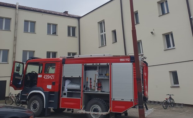 Pożar i ewakuacja w szkole podstawowej w Siedliskach