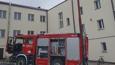 Pożar i ewakuacja w szkole podstawowej w Siedliskach