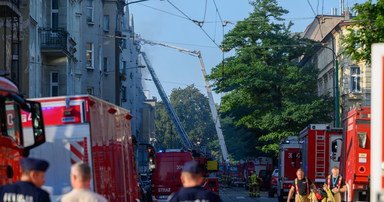 Pożar i wybuch kamienicy w Poznaniu