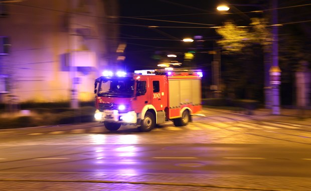 Pożar kamienicy przy ul. Partyzantów. Mieszkańcy ewakuowani