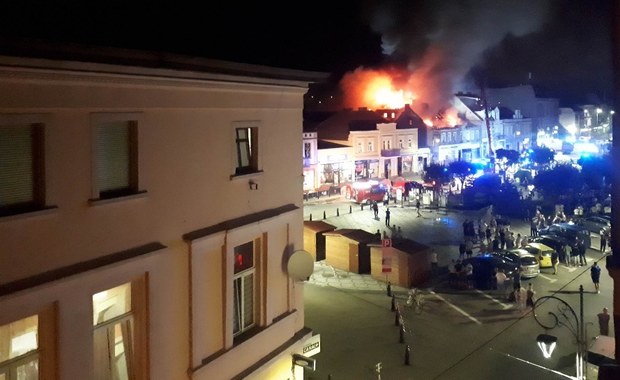 Pożar kamienicy w centrum Nakła nad Notecią