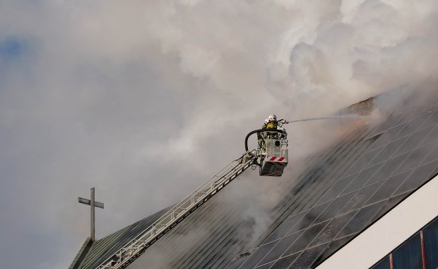 Pożar kościoła w Lublinie. Nadzór budowlany nie ma dobrych wieści