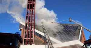 Pożar kościoła w Lublinie opanowany. Niezwykła postawa proboszcza