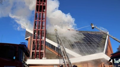 Pożar kościoła w Lublinie opanowany. Niezwykła postawa proboszcza