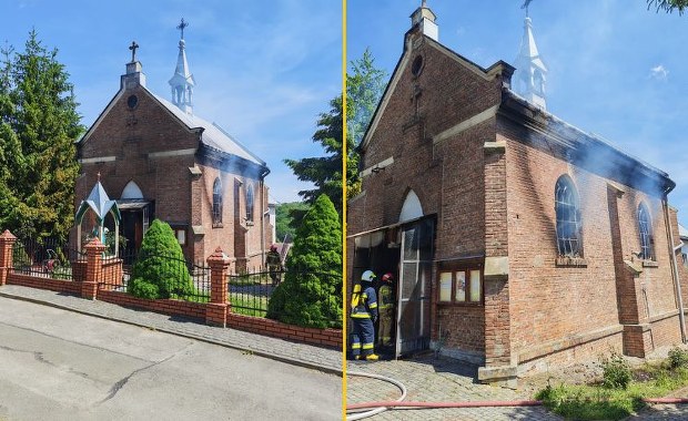 Pożar kościoła w Przemyślu. Ogień zniszczył wnętrze świątyni
