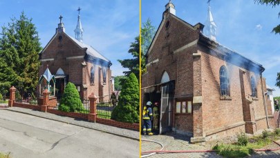 Pożar kościoła w Przemyślu. Ogień zniszczył wnętrze świątyni