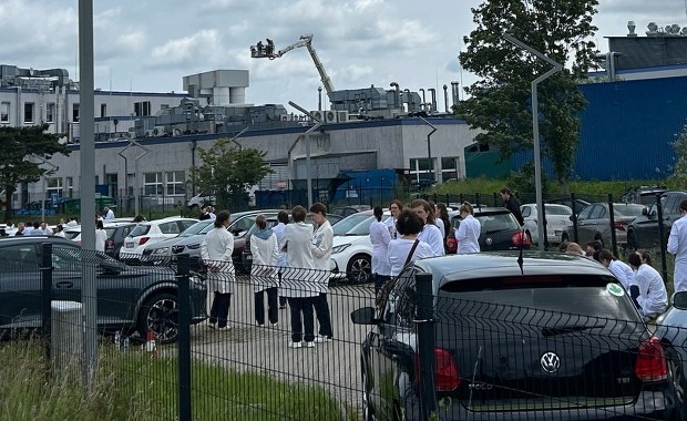 Pożar laboratorium. Zarządzono ewakuację