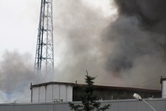Pożar lakierni w Świebodzicach na Dolnym Śląsku