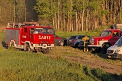 Pożar lasu w miejscowości Międzyleś