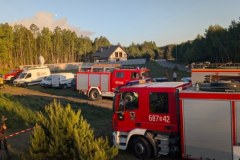 Pożar lasu w miejscowości Międzyleś