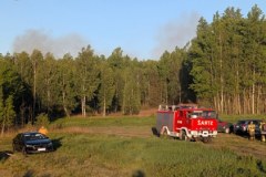 Pożar lasu w miejscowości Międzyleś