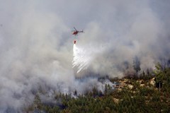 Pożar lasu w Szwecji
