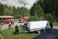 Pożar lasu w Szwecji