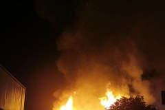 Pożar Lidla w Kielcach. Zawalił się dach