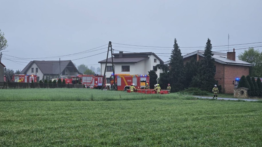 Pożar magazynu energii w Czajkowie /KP PSP Ostrzeszów /