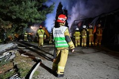 Pożar magazynu w Wieliczce