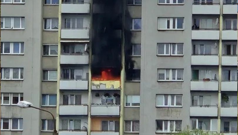 Pożar mieszkania w bloku w Raciborzu /Gorąca Linia RMF FM