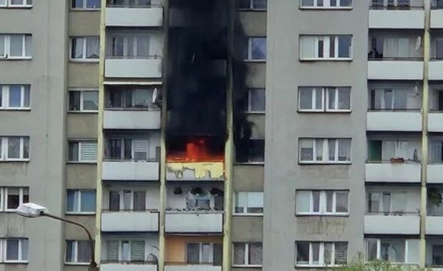 Pożar mieszkania w Raciborzu. Cztery osoby poszkodowane