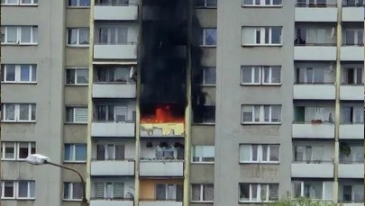 Pożar mieszkania w Raciborzu. Cztery osoby poszkodowane