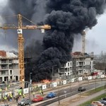 Pożar na budowie w Gdańsku. Ewakuowano 70 osób