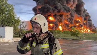 Pożar na Krymie. Płonął skład paliwa [FILMY]