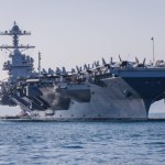 Pożar na pokładzie amerykańskiego lotniskowca USS Gerald R. Ford