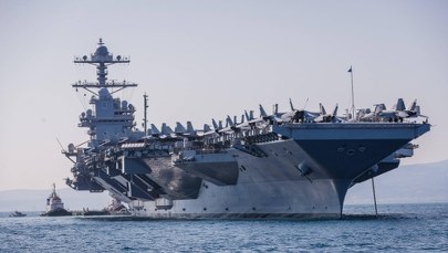 Pożar na pokładzie amerykańskiego lotniskowca USS Gerald R. Ford