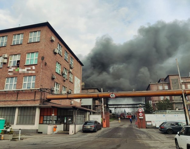 Pożar na terenie Huty Łaziska / fot. Gazeta Łaziska /Fot. Gazeta Łaziska /