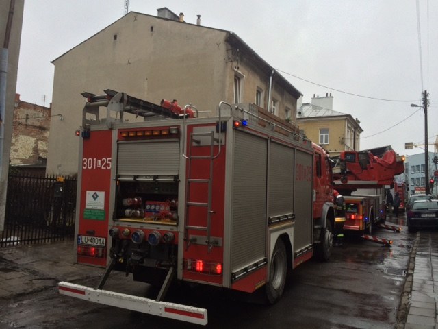 Pożar na ul. Chłodnej w Lublinie /Krzysztof Kot /RMF FM