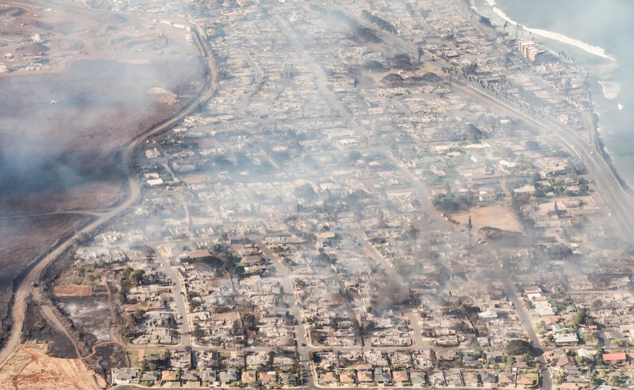 Pożar na wyspie Maui /CARTER BARTO / HANDOUT /PAP/EPA