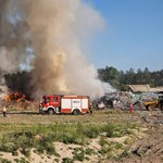 Pożar na wysypisku śmieci w Lipnie koło Włocławka 