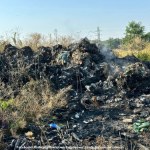 Pożar nielegalnego składowiska odpadów na Dolnym Śląsku