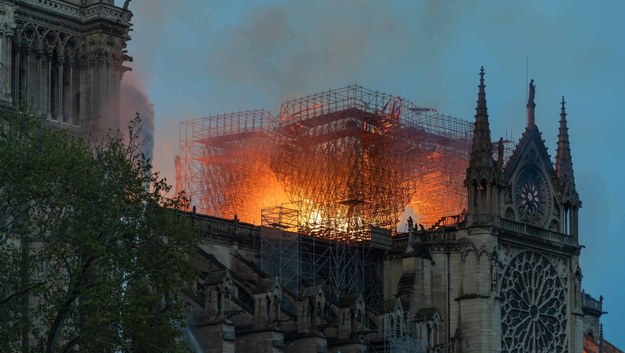 Pożar Notre-Dame /Saer Said/Wostok Press/Famous /PAP/Photoshot