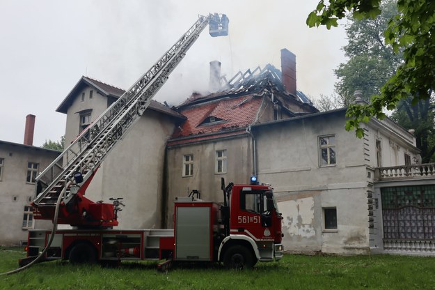 Pożar pałacu /Bartłomiej Paulus