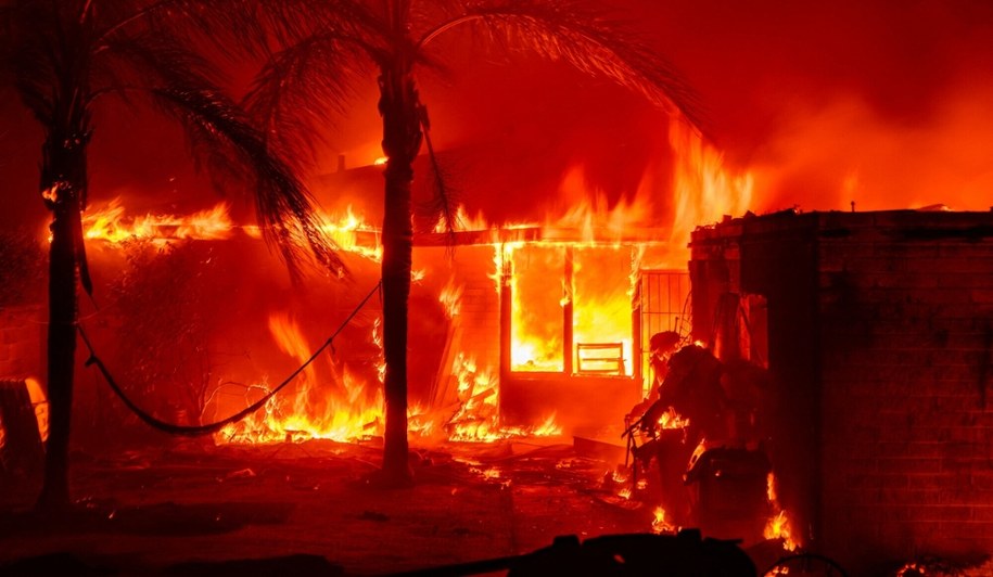 Pożar Palisades Fire (zdjęcie z 7 stycznia 2025 r.) /Josh Edelson/AFP /East News