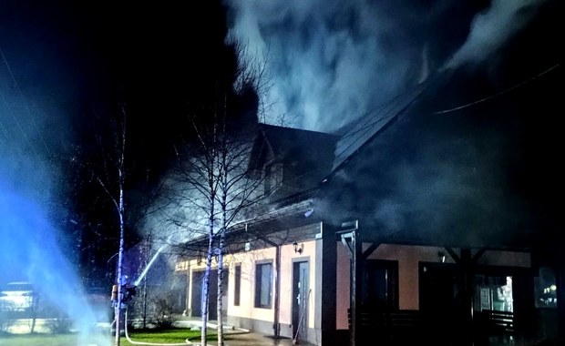 Pożar pensjonatu w Łętowni 
