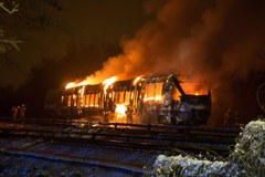 Pożar pociągu tuż przy granicy z Polską