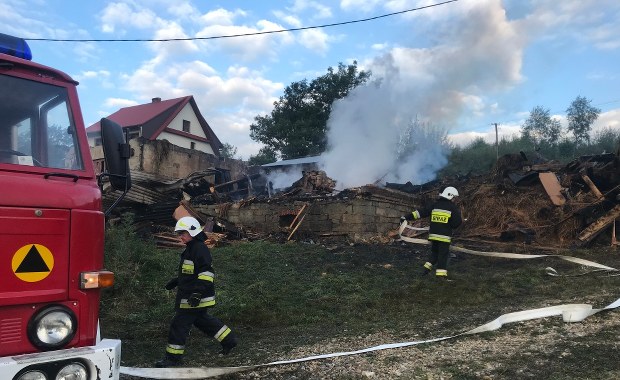 Pożar pod Myślenicami. "Baliśmy się o nasze życie" 