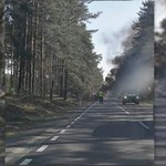 Pożar pojazdu amerykańskiej armii na Dolnym Śląsku. Trzy osoby ranne