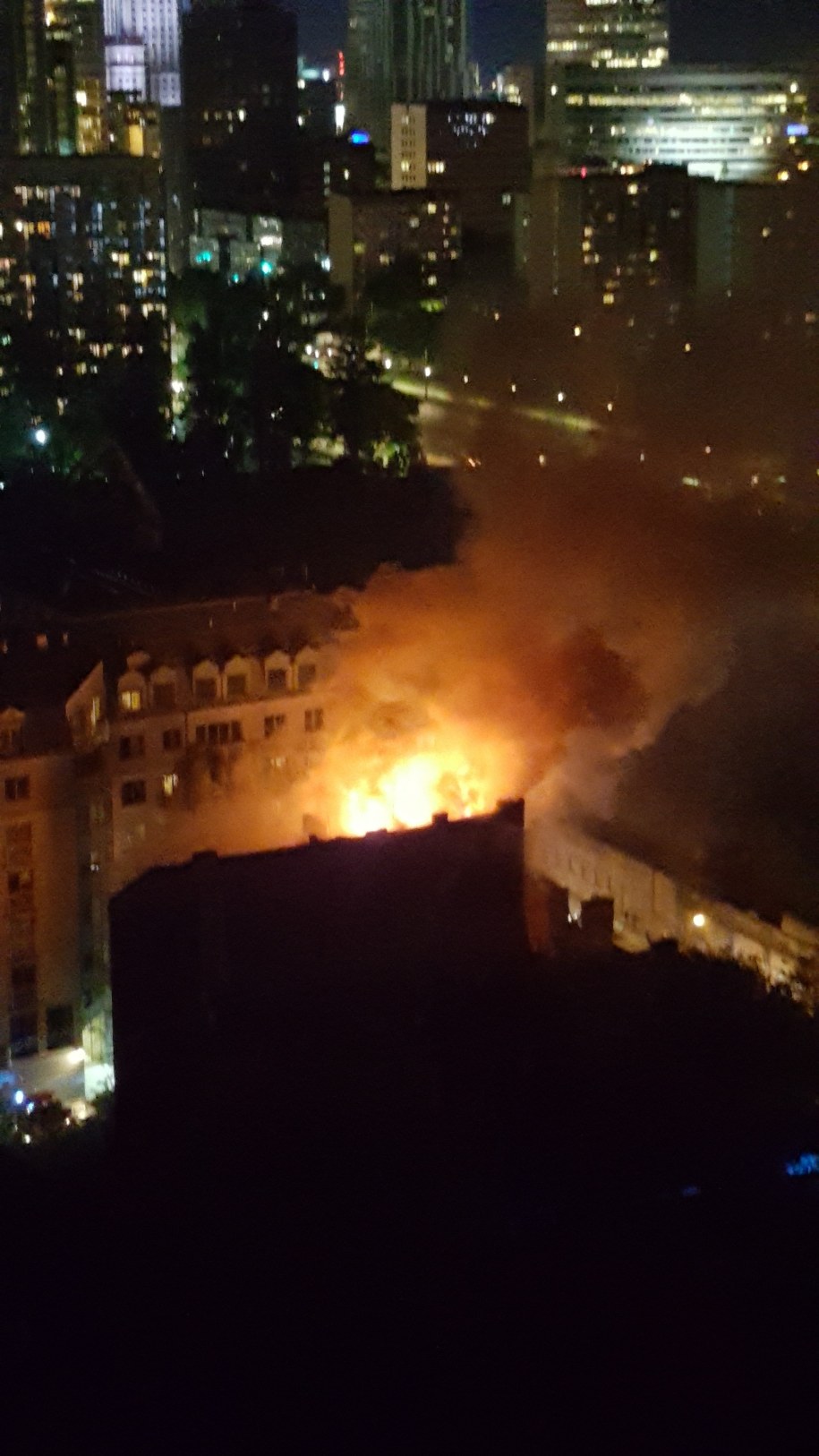 Pożar przy ul. Łuckiej /Gorąca Linia /RMF FM