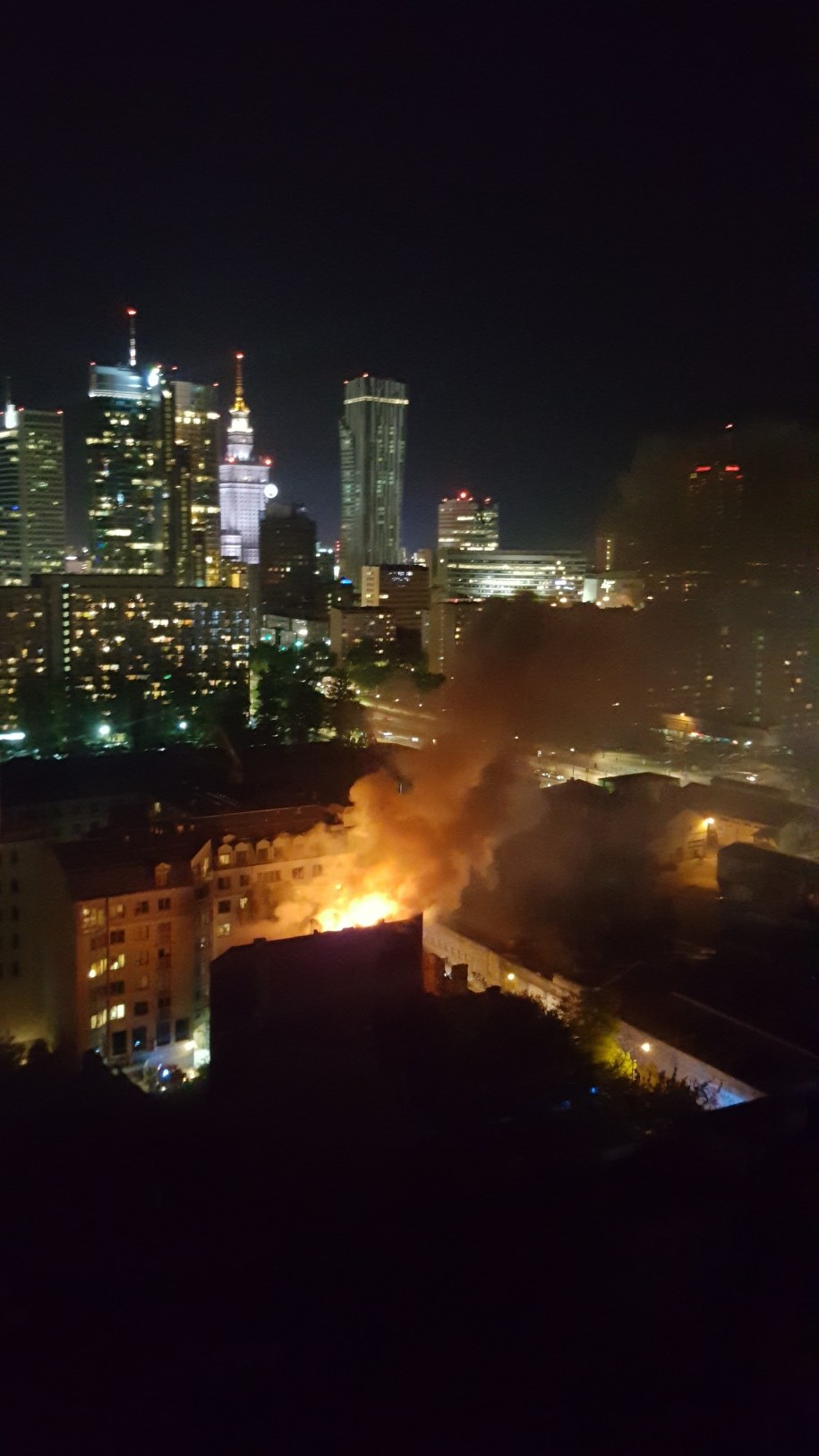 Pożar przy ul. Łuckiej /Gorąca Linia /RMF FM