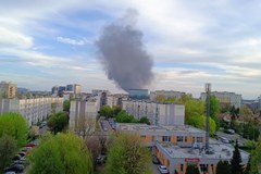 Pożar przy ul. Rzepakowej w Katowicach