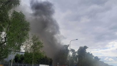 Pożar pustostanu na Pradze Południe, autobusy na objazdach