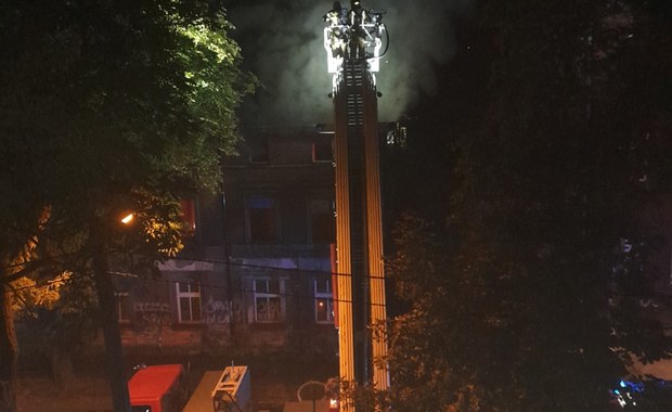 Pożar pustostanu w Rudzie Śląskiej