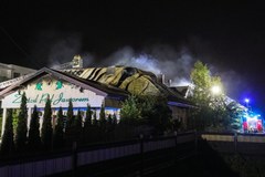Pożar sali weselnej w Pruszkowie