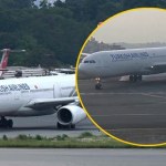 Pożar samolotu w trakcie lądowania. Ewakuacja 288 osób