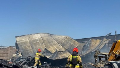 Pożar składowiska opon w Wielkopolsce. Jest apel do mieszkańców