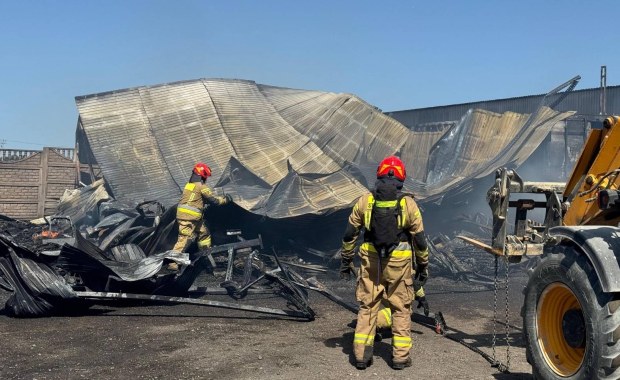 Pożar składowiska opon w Wielkopolsce. Jest apel do mieszkańców