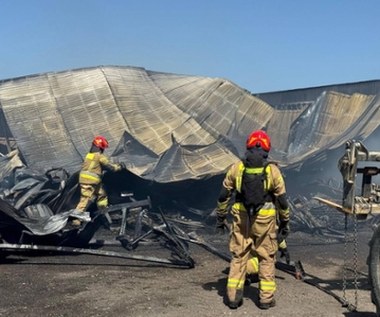 Pożar składowiska opon w Wielkopolsce. Jest apel do mieszkańców