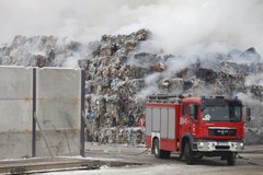 Pożar składowiska śmieci k. Białegostoku 
